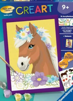 Ravensburger Malen Und Zeichnen>Pferd mit Blumen - Malen nach Zahlen