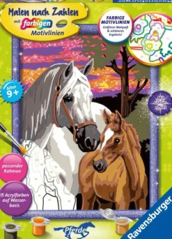Ravensburger Malen Und Zeichnen>Pferde im Sonnenuntergang - Malen nach Zahlen