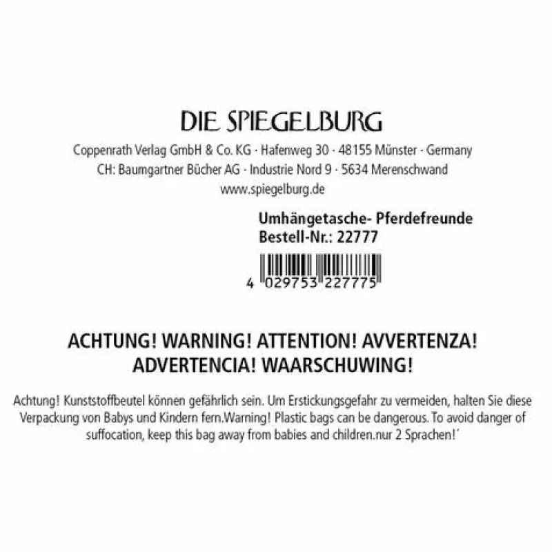 COPPENRATH SPG Taschen Und Körbe>Pferdefreunde - Umhängetasche Love