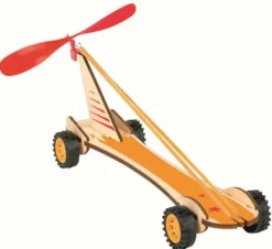 Moses Experimentieren>PhänoMINT Bausatz Rennwagen Gummimotor