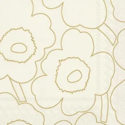 IHR Servietten|Servietten Und Serviettenringe>PIIRTO UNIKKO Gold Lunch-Servietten L1049009