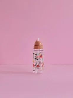 Rice A/S Melamin Und Bambus>Plastic Kids Drinking Bottle - Farm Print 500ml