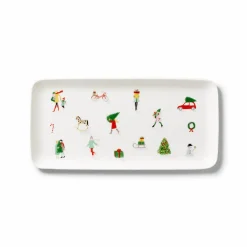 Dibbern Weihnachten>Platte 15x32 cm Noel Fine Bone China