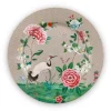 Pip Studio Farbe>Platzteller „Blushing Birds", khaki, Ø: 32cm