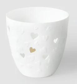 Räder Kerzen, Leuchter Und Zubehör>Poesielicht Goldene Herzen D.9,5cm H.9cm