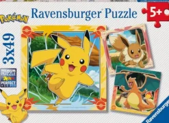 Ravensburger Kinderpuzzle>Pokémon - Puzzle 3x49 Teile