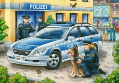 Ravensburger Kinderpuzzle>Polizei und Feuerwehr - Puzzle 2x12 Teile