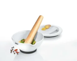Gefu Gewürzmühlen, Spender Und Mörser>Porzellanmörser mit Ingwerreibe Suri