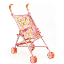 Djeco Puppenwagen Und Buggys>Puppenbuggy Flowers - 54 cm