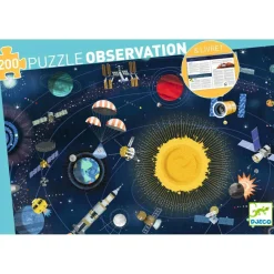 Djeco Kinderpuzzle>Puzzle Observation Weltraum, 200 Teile