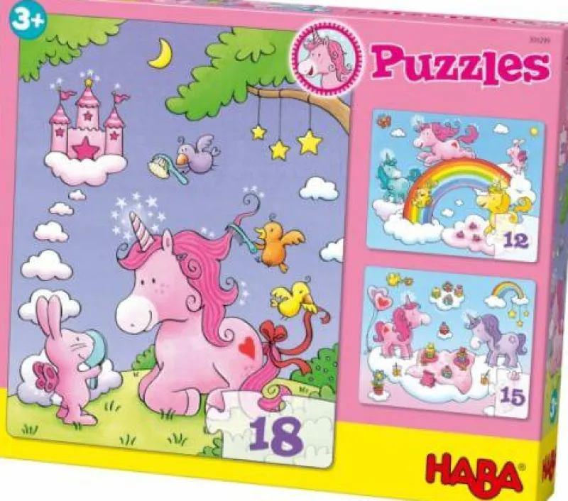 Haba Kinderpuzzle>Puzzles Einhorn Glitzerglück