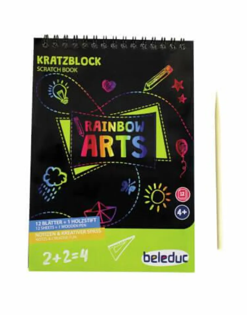 Beleduc Basteln>Rainbow Arts Kratzblock