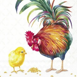 IHR Servietten|Servietten Und Serviettenringe>ROOSTER AND CHICK Light Cream Lunch-Servietten L10