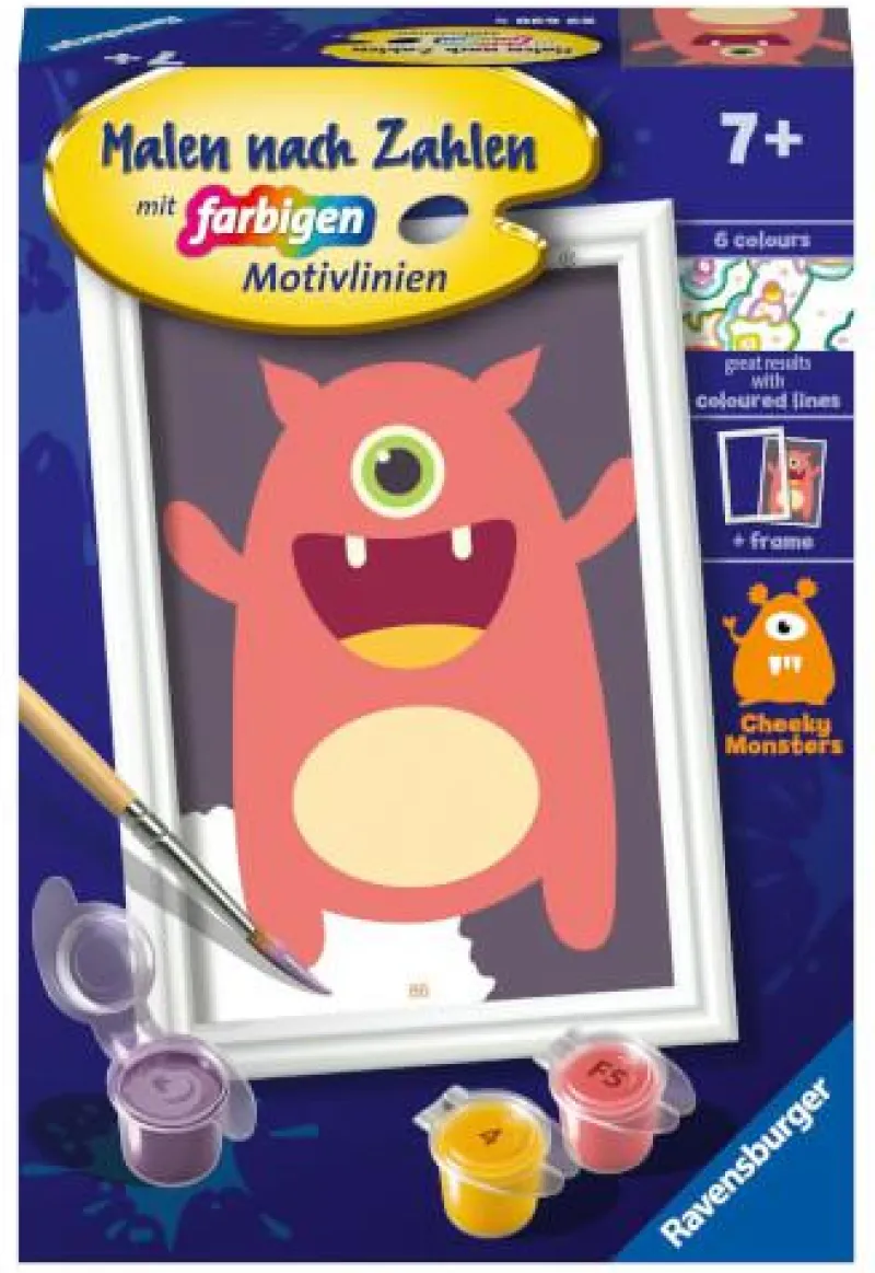 Ravensburger Malen Und Zeichnen>Rotes Monster - Malen nach Zahlen