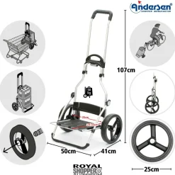 Andersen Einkaufstrolly/Shopper>Royal Shopper Erbo schwarz