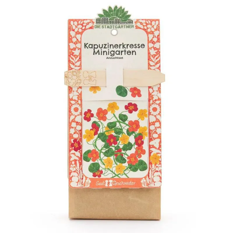 Die Stadtgärtner Geschenkideen>Saatgeschwister Minigarten Kapuzinerkresse (Bio)
