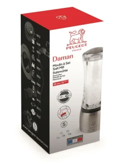 Peugeot Gewürzmühlen, Spender Und Mörser>Salzmühle Daman Edelstahl/Acryl U'Select 16 Cm