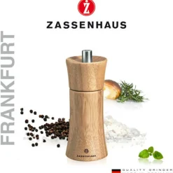 Zassenhaus Gewürzmühlen, Spender Und Mörser>Salzmühle Frankfurt 14 cm Bambus