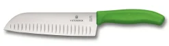 Victorinox China- Und Japanmesser>Santokumesser 17cm grün Kullenschliff