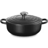 Le Creuset Töpfe Guss Und Silagan>Sauteuse Signature 24 cm Schwarz