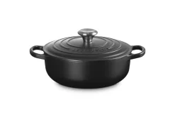 Le Creuset Töpfe Guss Und Silagan>Sauteuse Signature 24 cm Schwarz