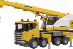 Bruder Fahrzeuge Und Fluggeräte>Scania Super 560R Liebherr Kran-LKW mit Licht+Soun