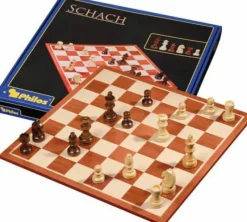 Philos Familien- Und Gesellschaftsspiele>Schachset Feld 45 mm inklusive Figuren