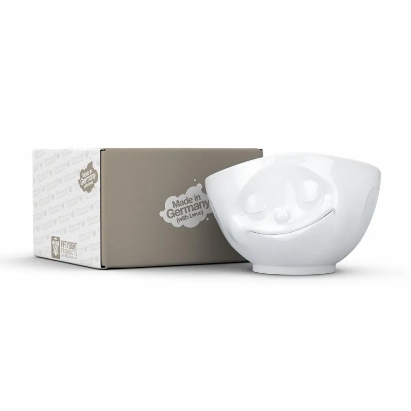 58 fiftyeight Weiß>Schale Glücklich, weiß 1000ml
