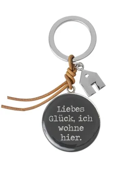 Räder Schlüssselkasten Und Schlüsselanhänger>Schlüsselanhänger Haus „Liebes Glück", 9,5x4cm