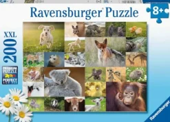 Ravensburger Kinderpuzzle>Süße Tierbabys - Puzzle 200 Teile