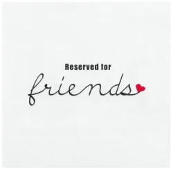 Räder Servietten Und Serviettenringe|Servietten>Serviette „Reserved for friends", 33X33 cm