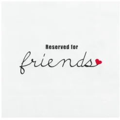 Räder Servietten Und Serviettenringe|Servietten>Serviette „Reserved for friends", 33X33 cm
