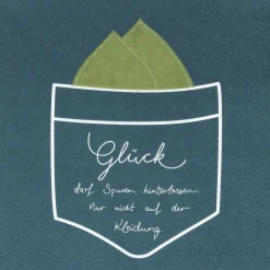 Räder Servietten|Servietten Und Serviettenringe>Serviette 33x33cm Glück Darf Spuren Hinterla..