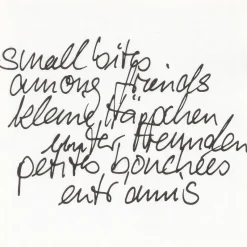 Räder Servietten|Servietten Und Serviettenringe>Serviette 33x33cm Kleine Häppchen 3 Sprachig