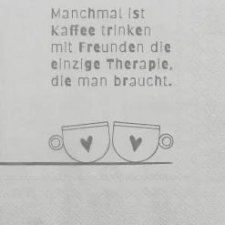 Räder Servietten|Servietten Und Serviettenringe>Servietten „Manchmal ist Kaffee trinken...",33X33
