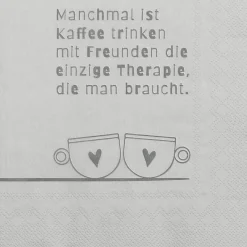 Räder Servietten|Servietten Und Serviettenringe>Servietten „Manchmal ist Kaffee trinken...",33X33