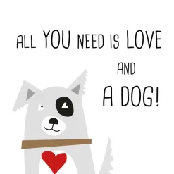 ppd Servietten Und Serviettenringe|Servietten>Servietten 33x33cm Love and Dog