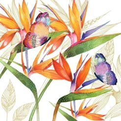 ppd Servietten|Servietten Und Serviettenringe>Servietten 33x33cm Parrot Flower