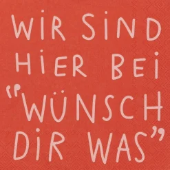Räder Servietten Und Serviettenringe|Servietten>Serviette„Wünsch Dir was", 33x33cm