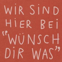 Räder Servietten Und Serviettenringe|Servietten>Serviette„Wünsch Dir was", 33x33cm