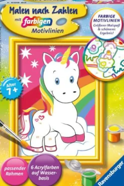 Ravensburger Malen Und Zeichnen>Süßes Einhorn - Malen nach Zahlen