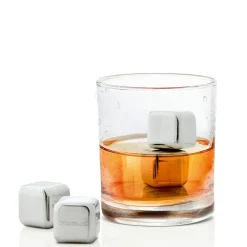 Blomus Edelstahl Und Kunststoff>Set 4 Eiswürfel Lounge poliert