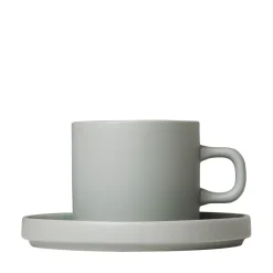 Blomus Farbe>Set 2 Kaffeetassen -PILAR- Mirage Gray, 200 ml