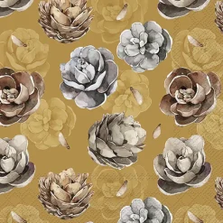 IHR Servietten Und Serviettenringe|Servietten>SIMI ochre Cocktail-Servietten C 963967