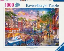 Ravensburger Erwachsenenpuzzle>Sonnenuntergang Amsterdam - Puzzle 1000 Teile