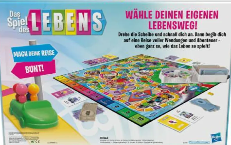 Hasbro Familien- Und Gesellschaftsspiele>Spiel des Lebens, Neuauflage