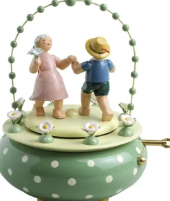 Wendt&Kühn Haus Und Küche>Spieldose Zwei Tänzer im Bogen , Blumenwalzer
