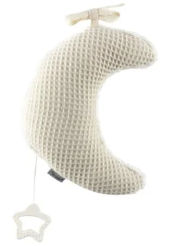 Sterntaler Spieluhren Und Mobile>Spieluhr mittel Mond Waffel ecru