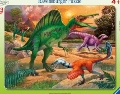Ravensburger Kinderpuzzle>Spinosaurus - Rahmenpuzzle 42 Teile