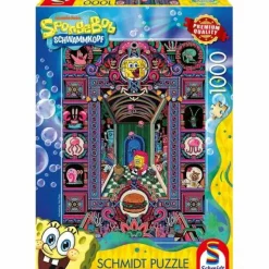 Schmidt Spiele Erwachsenenpuzzle>Spongebobs Verrückte Welt 1000 Teile